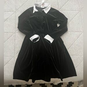 Girls Wednesday velvet costume